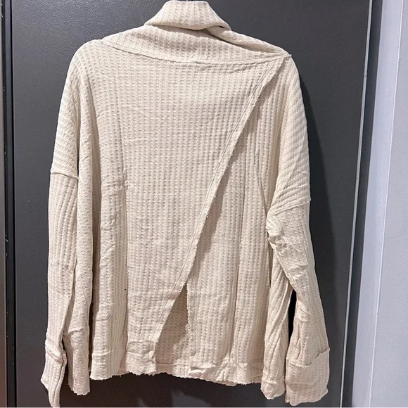 Nwt Free People Juicy Long Sleeves Thermal Top Stone Cold Size Small - Picture 3 of 6
